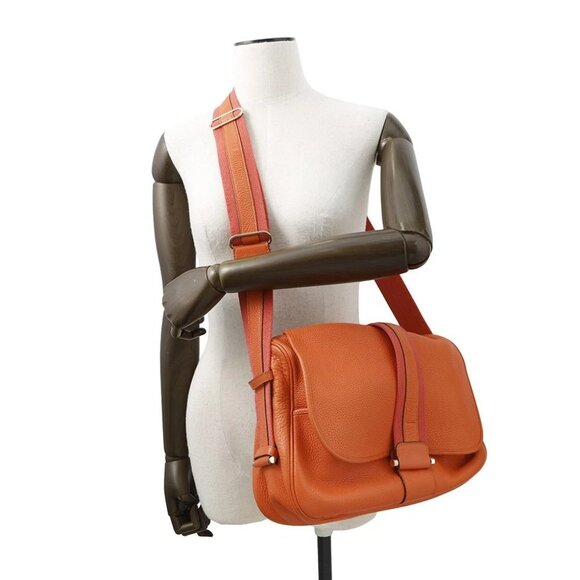 HERMES Boolean Lang Taurillon Clemence Sanguine - Picture 4 of 16